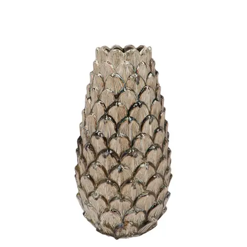 Keramik Vase Tannenzapfen 14x25cm
