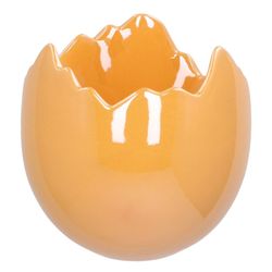 Keramik Übertopf Ei perle pfirsich D17cm H17cm