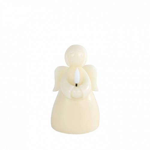 LED Kerzen Engel creme D07cm H12cm 