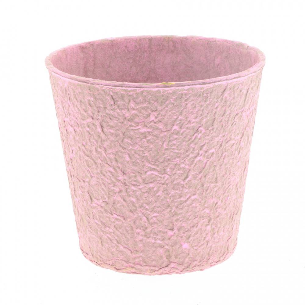 Übertopfdeckel Pulp Carta rosa D09cm H09cm
