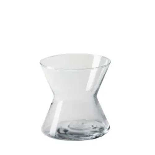 Glas Vase Diabolo D12cm H12cm