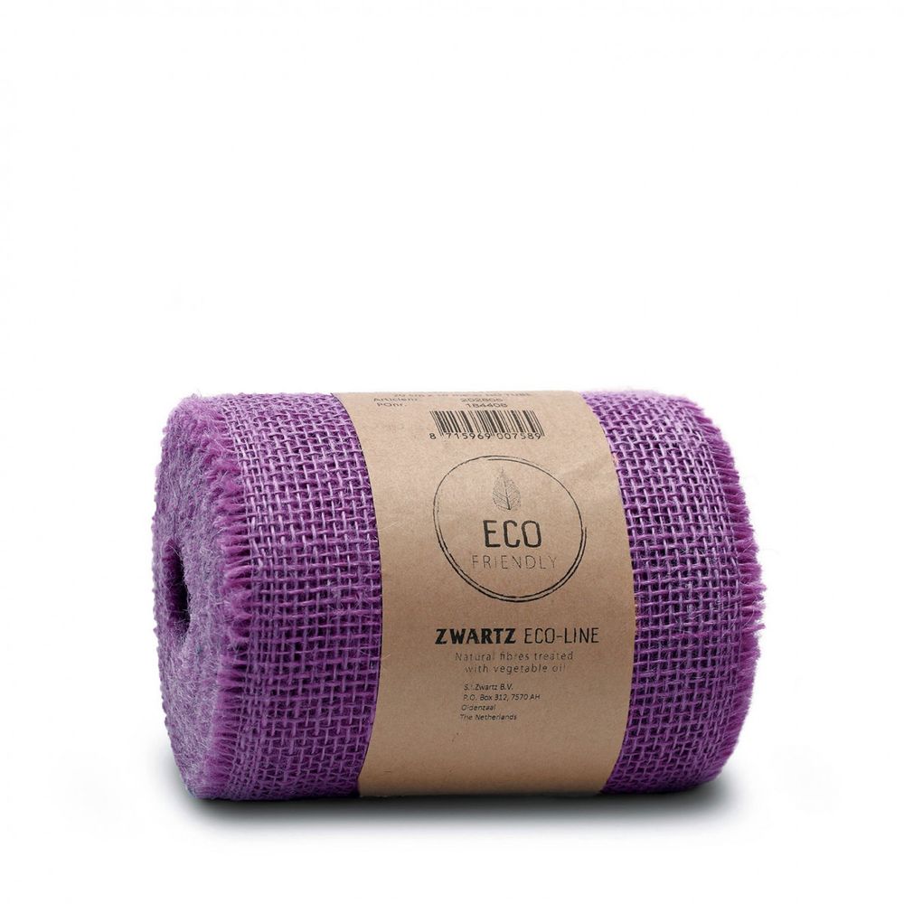 Band Jute lila 150mm 10m