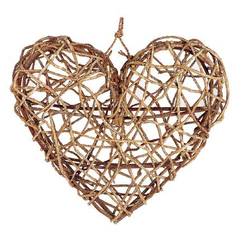 Hänger Herz Rebe natur D50cm H20cm