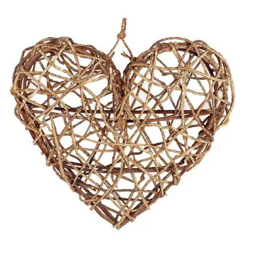 Hänger Herz Rebe natur D50cm H20cm