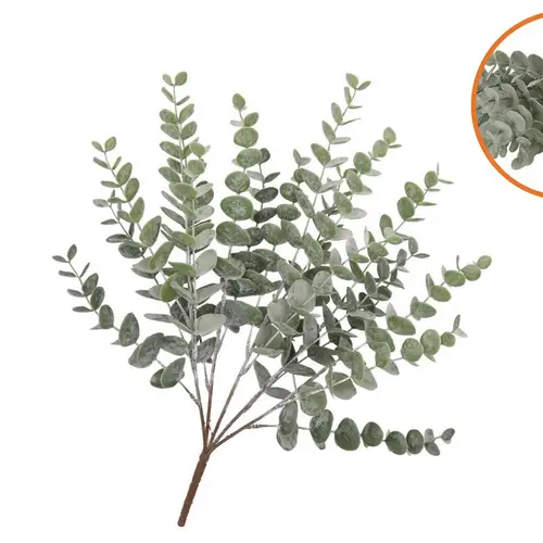 Seiden Eucalyptus grün Busch L53cm