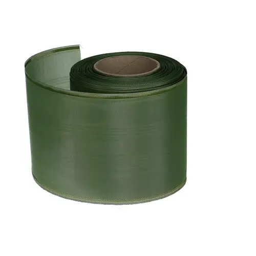 Kranzband Moire dunkel grün 100mm 25m