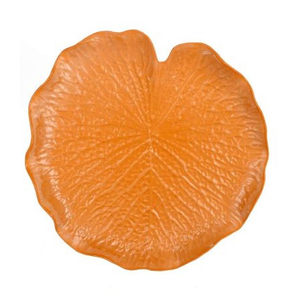 Melamine Teller Blatt terrakotta D31cm H03.5cm