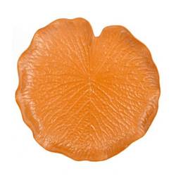 Melamine Teller Blatt terrakotta D31cm H03.5cm