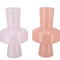 Glas Vase Beau mix lila 18x18x31cm