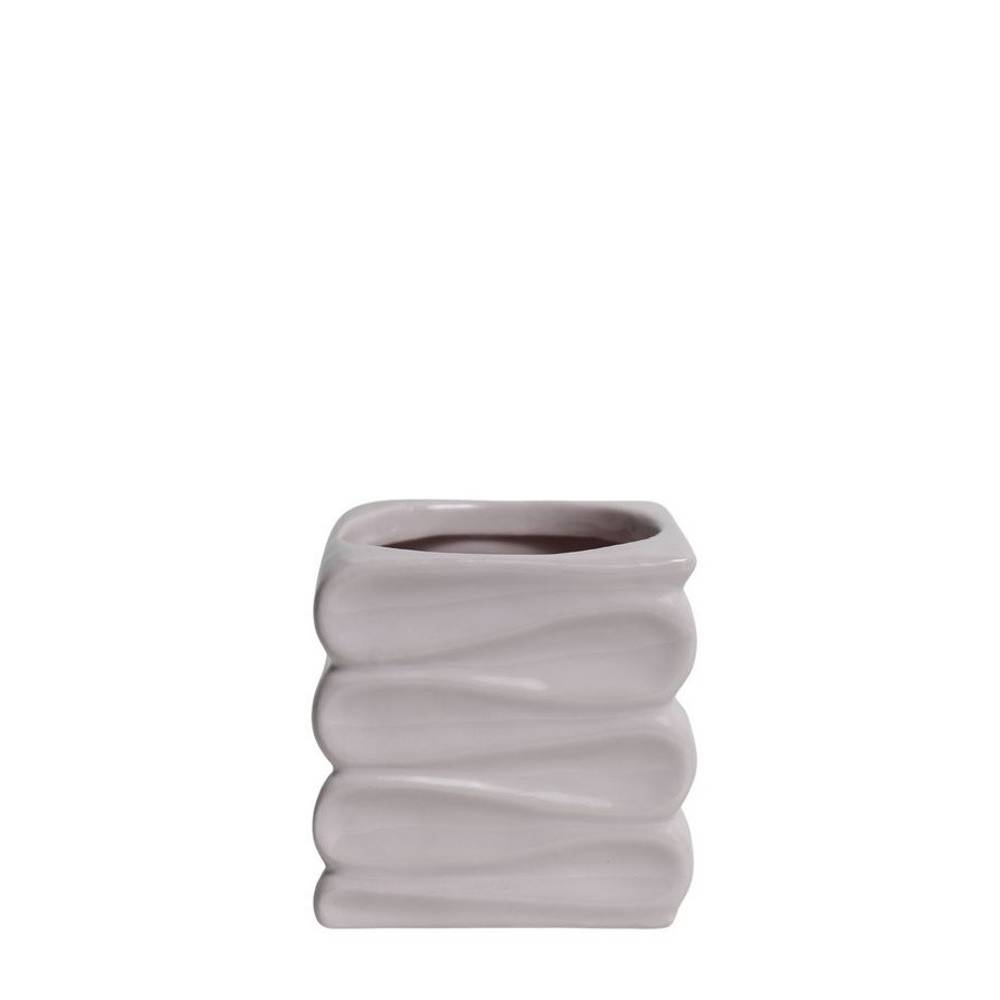 Keramik Topf Wave lila D09/12cm H11cm