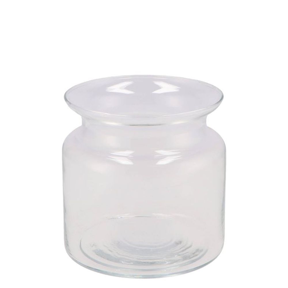 Glas Vase Milchkanne Heavy D15cm H15cm