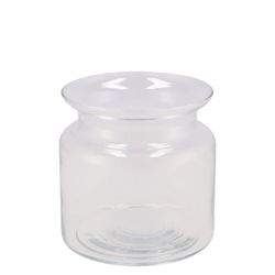 Glas Vase Milchkanne Heavy D15cm H15cm
