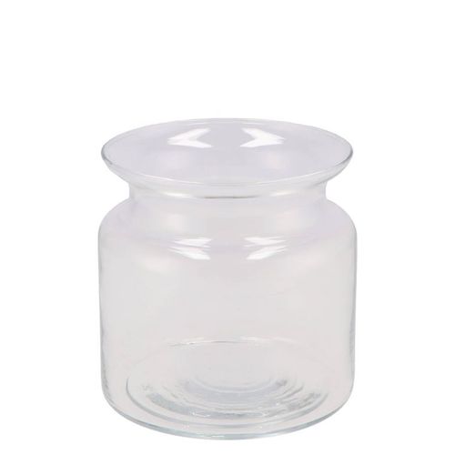 Glas Vase Milchkanne Heavy D15cm H15cm