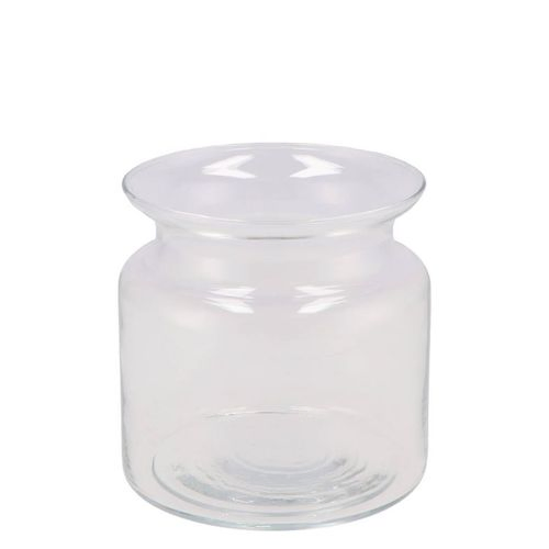 Glas Vase Milchkanne Heavy D15cm H15cm