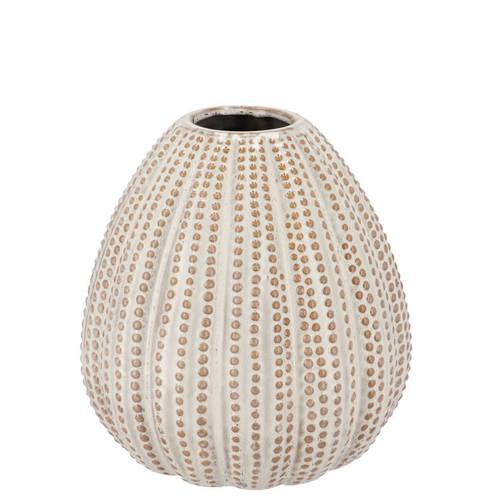 Keramik Vase Urchin sand 12x12x12cm