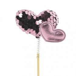 Herz auf Stab Posh lila L10cm D05cm
