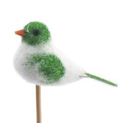 Vogel auf Stab Lisa grün L50cm D08.5cm