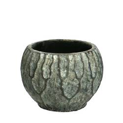 Keramik Übertopf Bowie grün D17.5cm H12cm