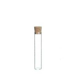 Glas Röhrenflasche mit Kork D02cm H10cm