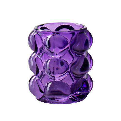 Glas Teelicht Torre lila D08.5cm H09.5cm 