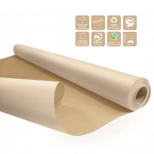 Papier Rolle Eco 80cm wasserb. Beige 25m