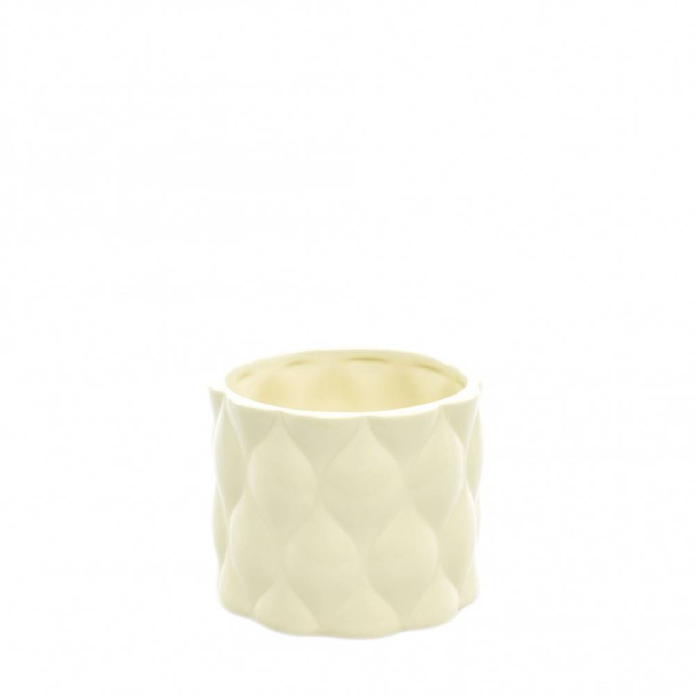 Keramik Topf Mason gelb D11cm H10.5cm  