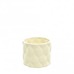 Keramik Topf Mason gelb D11cm H10.5cm  