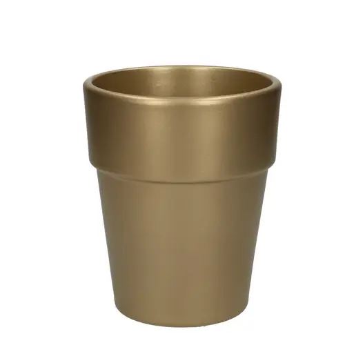 Keramik Orchidee Übertopf Eliz gold D12.5cm H15.5cm