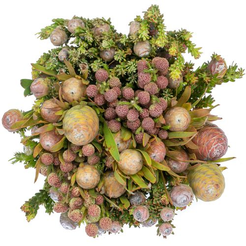 Bouquet mix Grau/grün 40cm