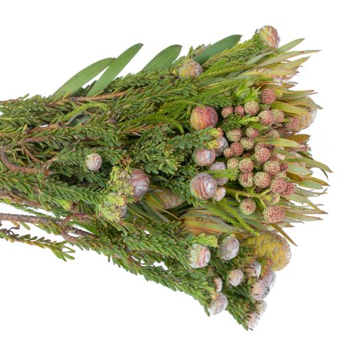 Bouquet mix Grau/grün 40cm