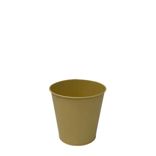 Zink Topf Milo gelb D12cm H12cm