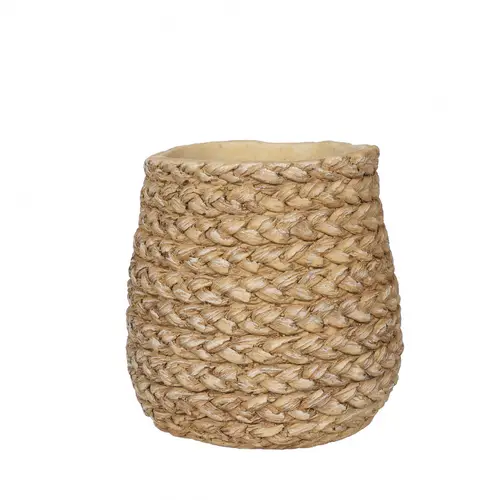 Keramik Übertopf Ibiza braun D16.5cm H15.5cm