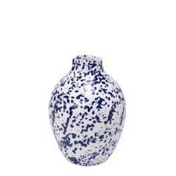 Keramik Vase Kalamos blau D17cm H23cm