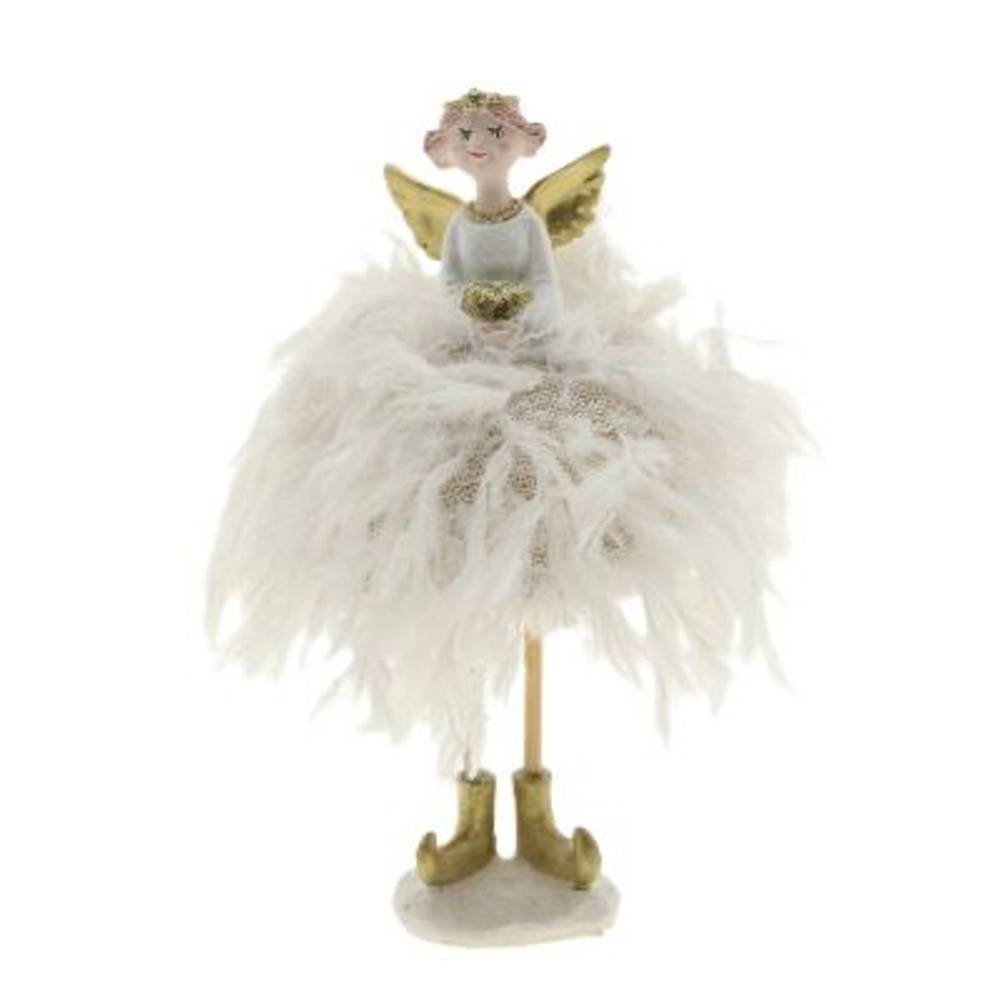 Engel Isabel weiss D09cm H17cm