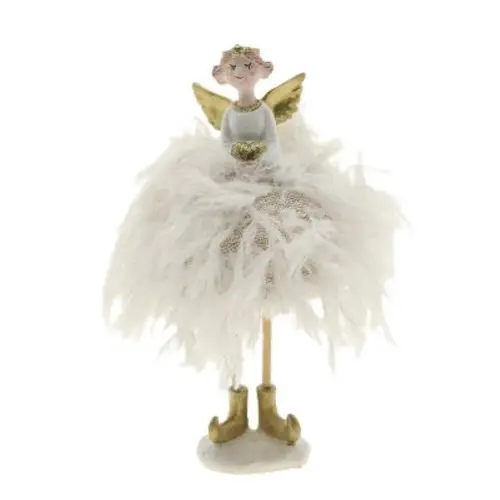 Engel Isabel weiss D09cm H17cm
