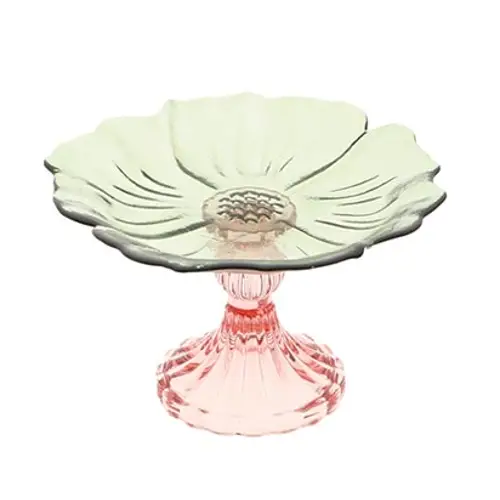 Glas Kuchenplatte Tivoli grün D16.5cm H10cm