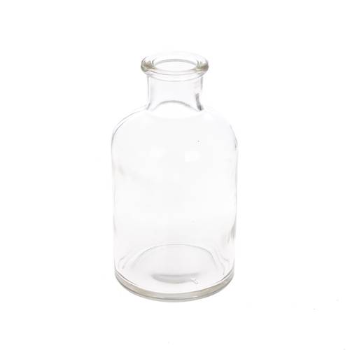 Glas Flasche Rund D07cm H12.5cm