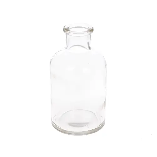 Glas Flasche Rund D07cm H12.5cm