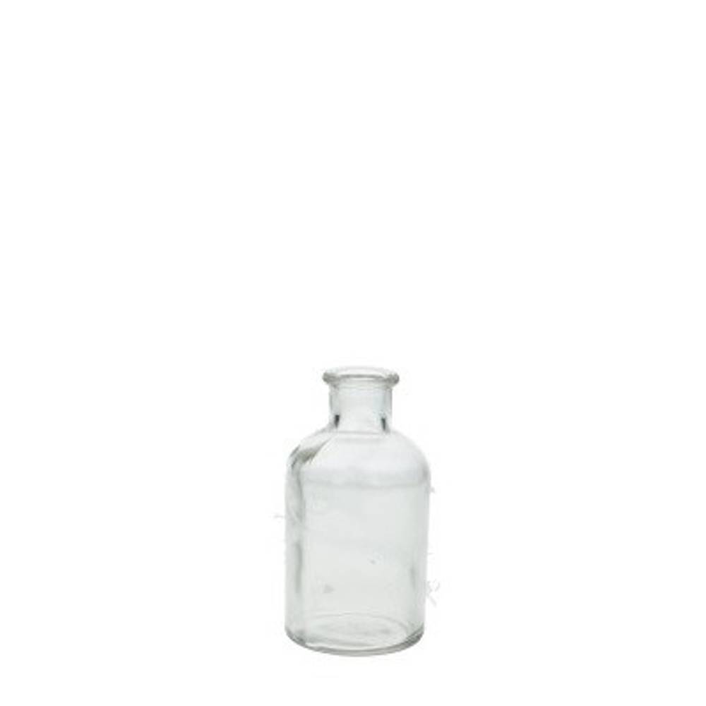 Glas Flasche Rund D07cm H12.5cm
