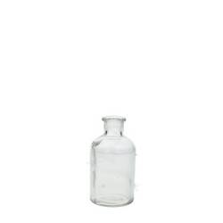 Glas Flasche Rund D07cm H12.5cm