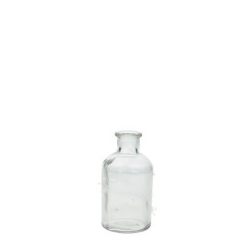 Glas Flasche Rund D07cm H12.5cm