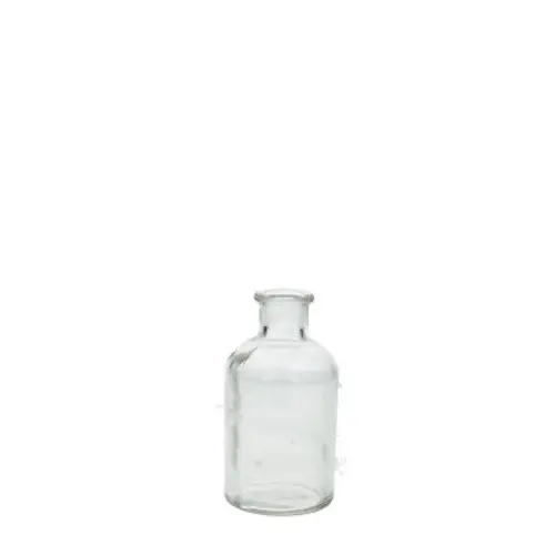 Glas Flasche Rund D07cm H12.5cm