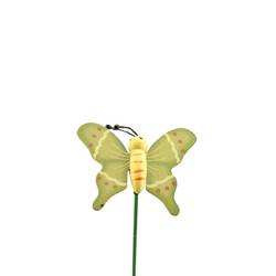 Schmetterling auf Stab grün L20cm D05cm