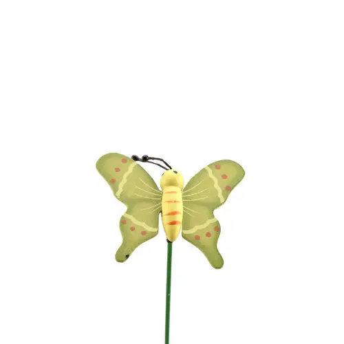 Schmetterling auf Stab grün L20cm D05cm