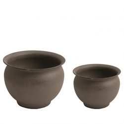 Homedeco Übertopf Lone Set von 2 D20cm H15cm