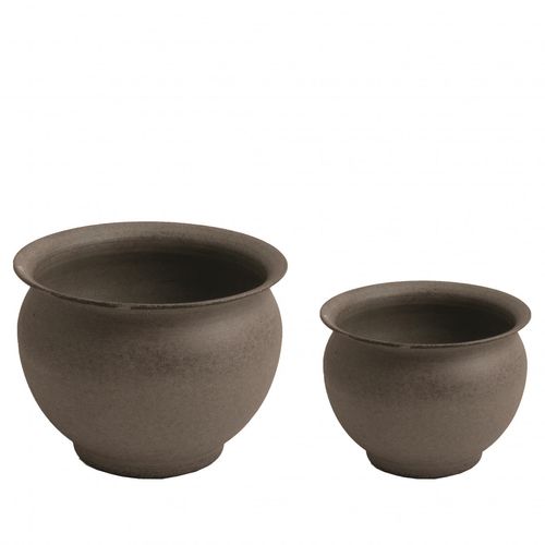 Homedeco Übertopf Lone Set von 2 D20cm H15cm