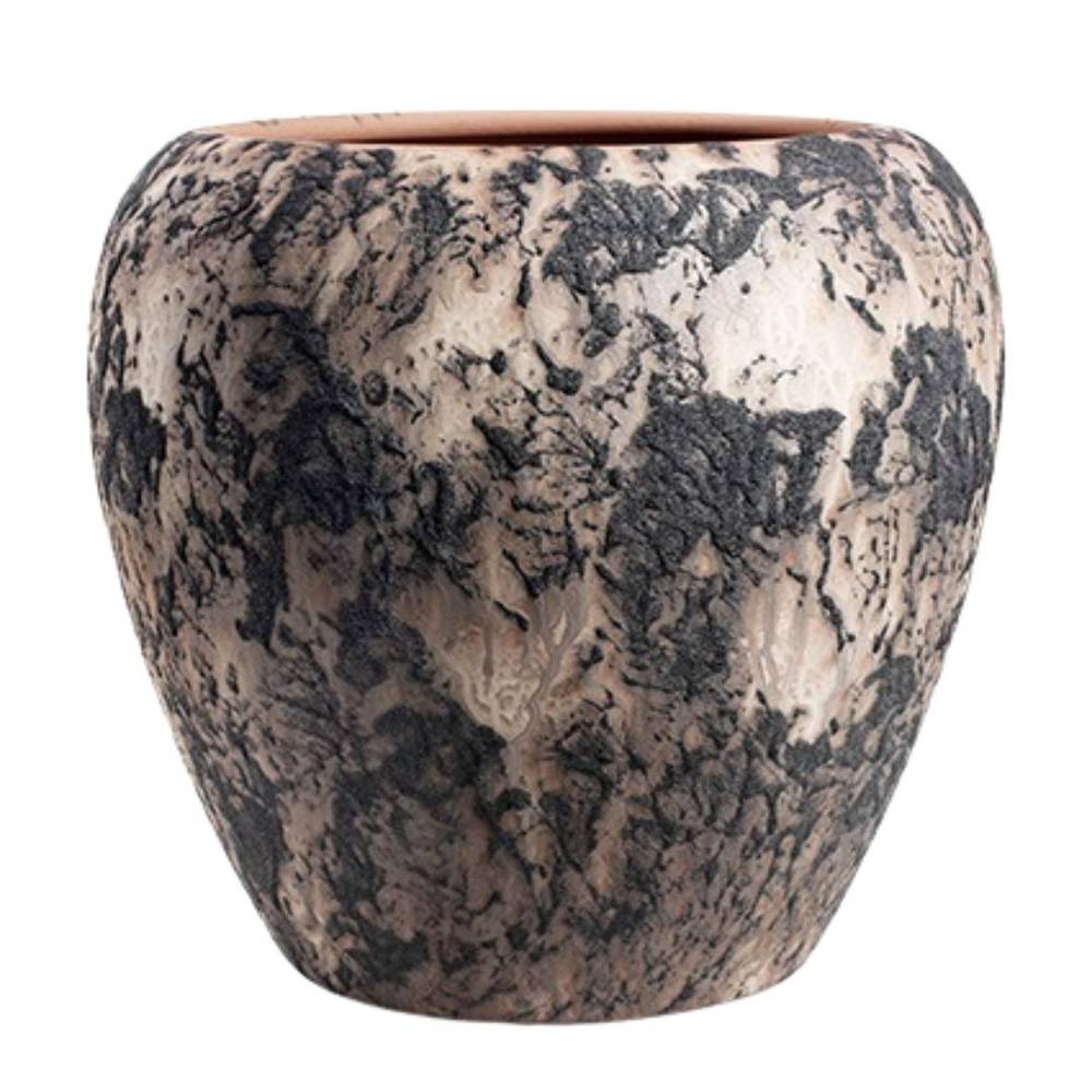 Keramik Übertopf Doug rosa D29cm H26cmm