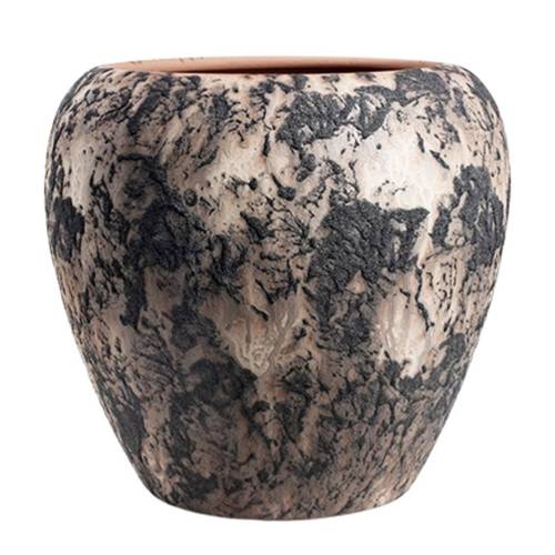 Keramik Übertopf Doug rosa D29cm H26cmm