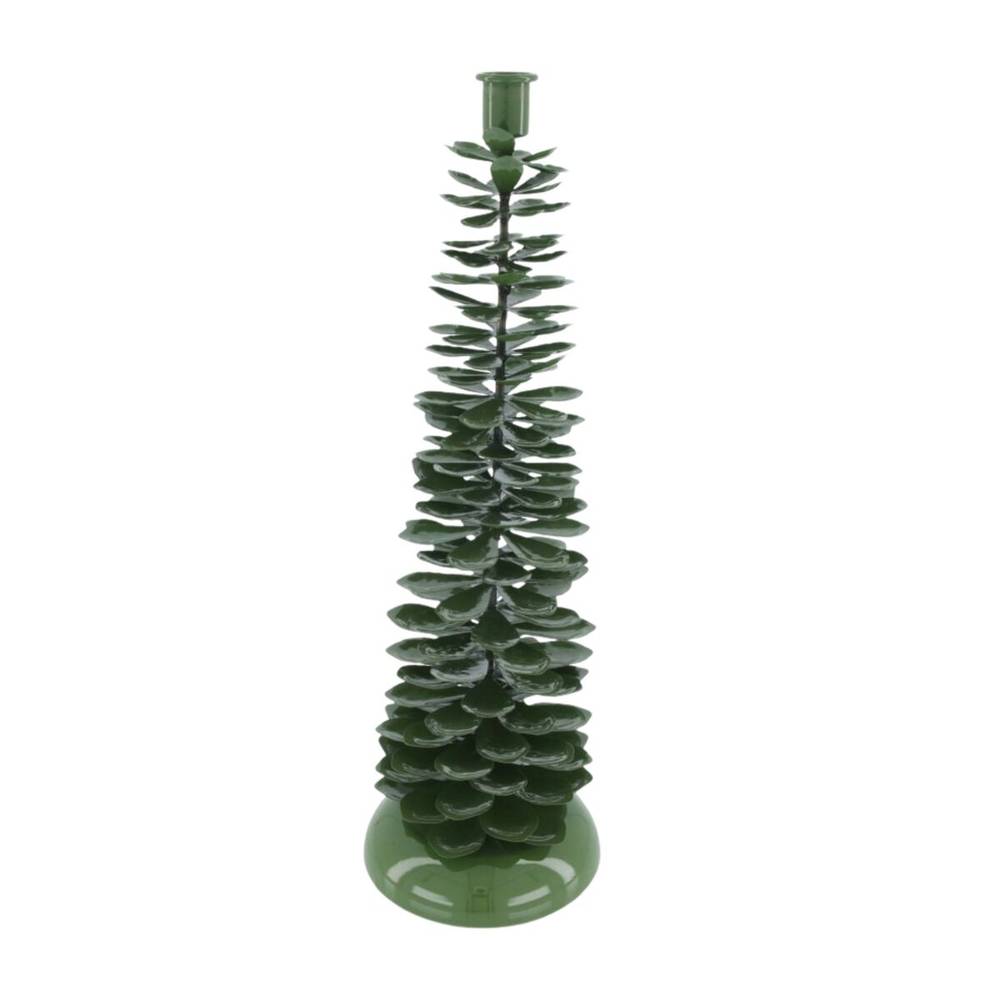 Kerzenständer Baum grün D14cm H44cm