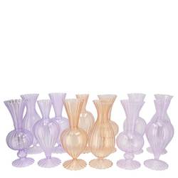 Glas Vase Sunny Dreamy mix pastel 08x08x16cm